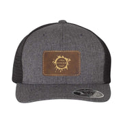 Flexfit 110M Trucker Mesh-Back Cap with Laser Engraved Patch