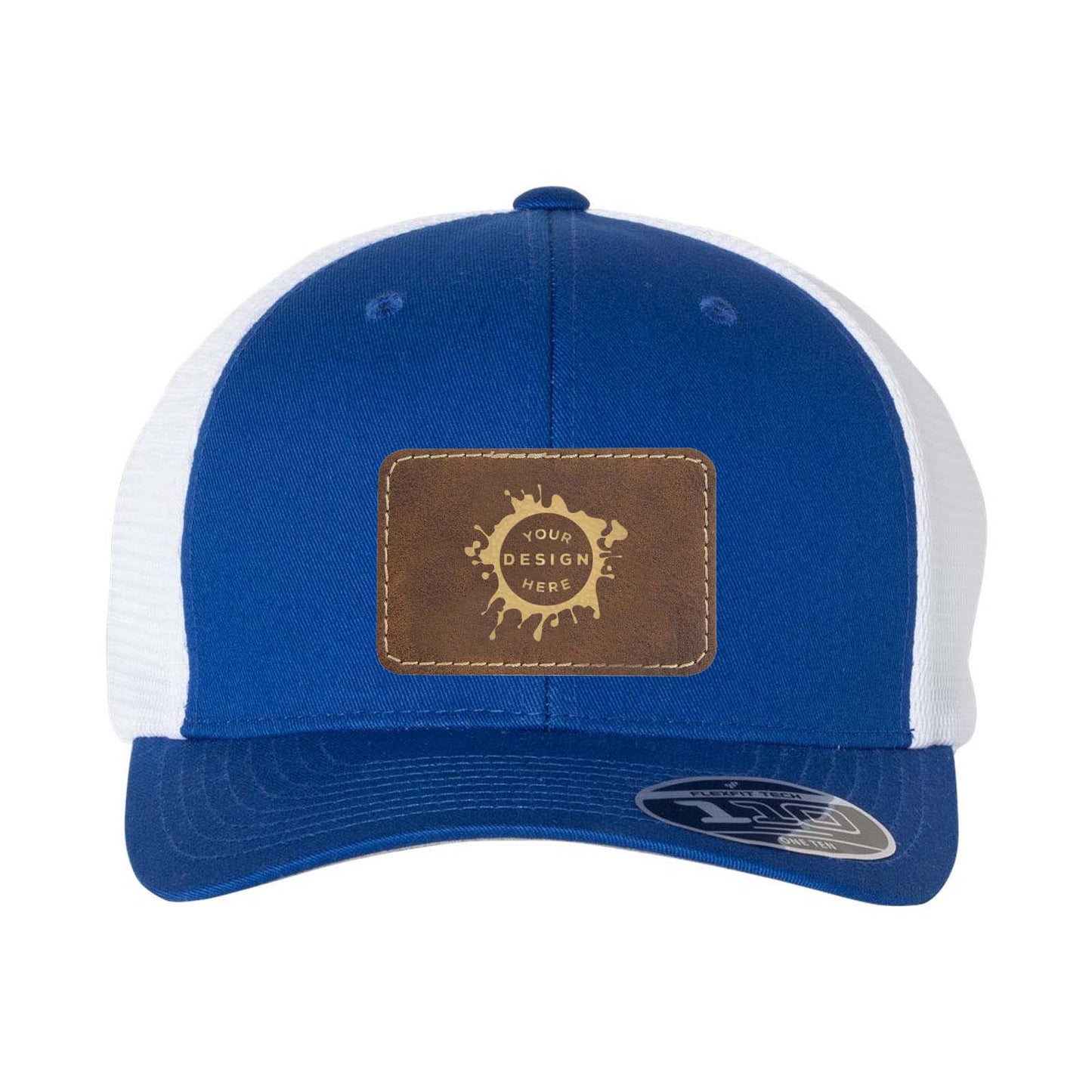 Flexfit 110M Trucker Mesh-Back Cap with Laser Engraved Patch