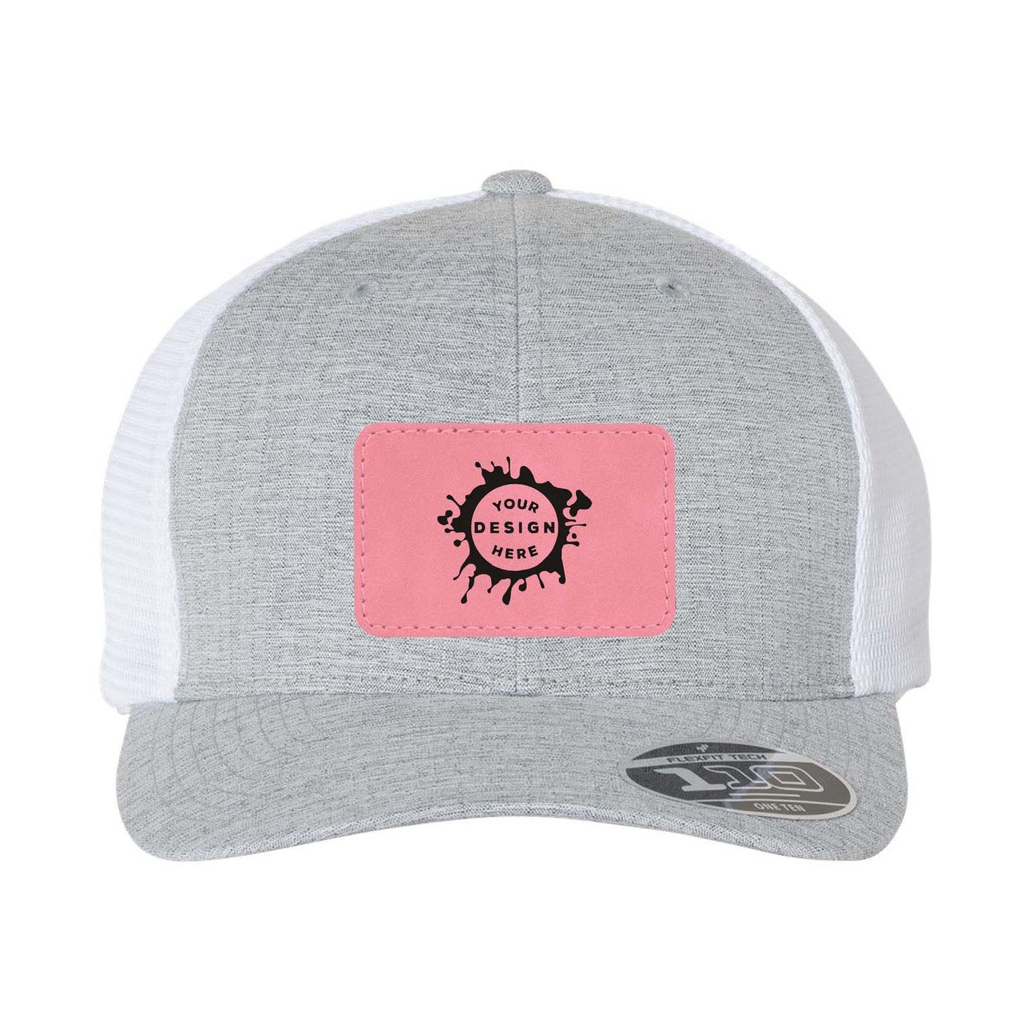 Flexfit 110M Trucker Mesh-Back Cap with Laser Engraved Patch