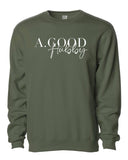 A. Good Hubby Crewneck Embroidered