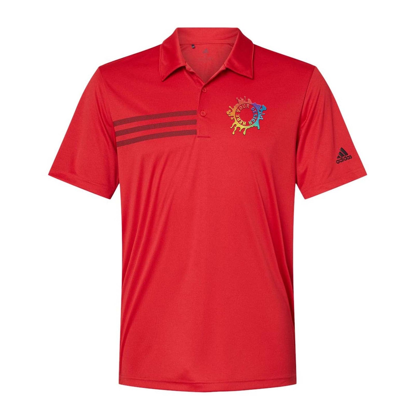 Adidas Men's 3-Stripes Chest Polo Embroidery - Mato & Hash