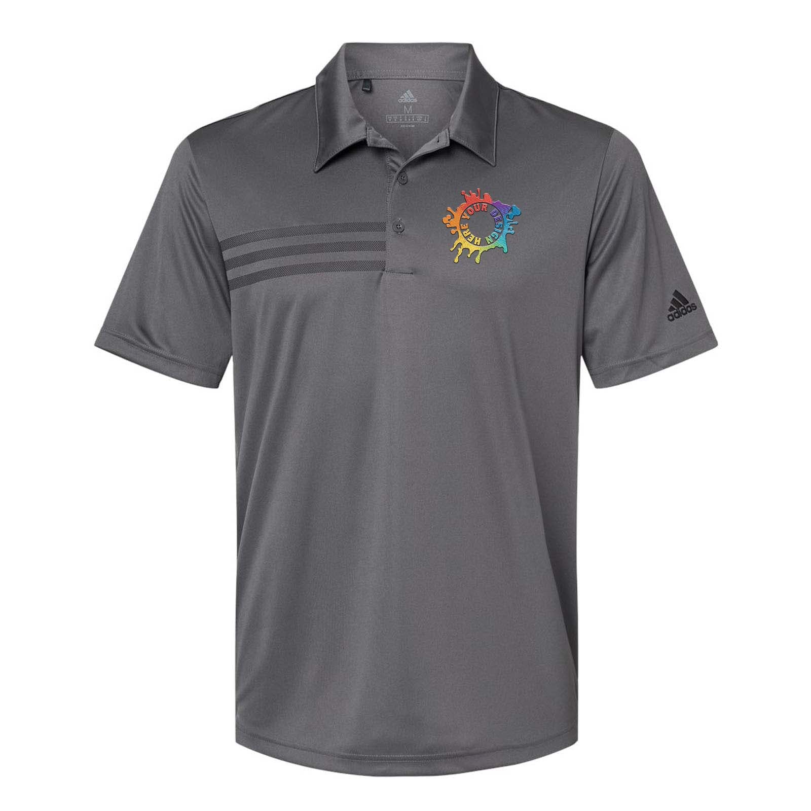 Adidas Men's 3-Stripes Chest Polo Embroidery - Mato & Hash