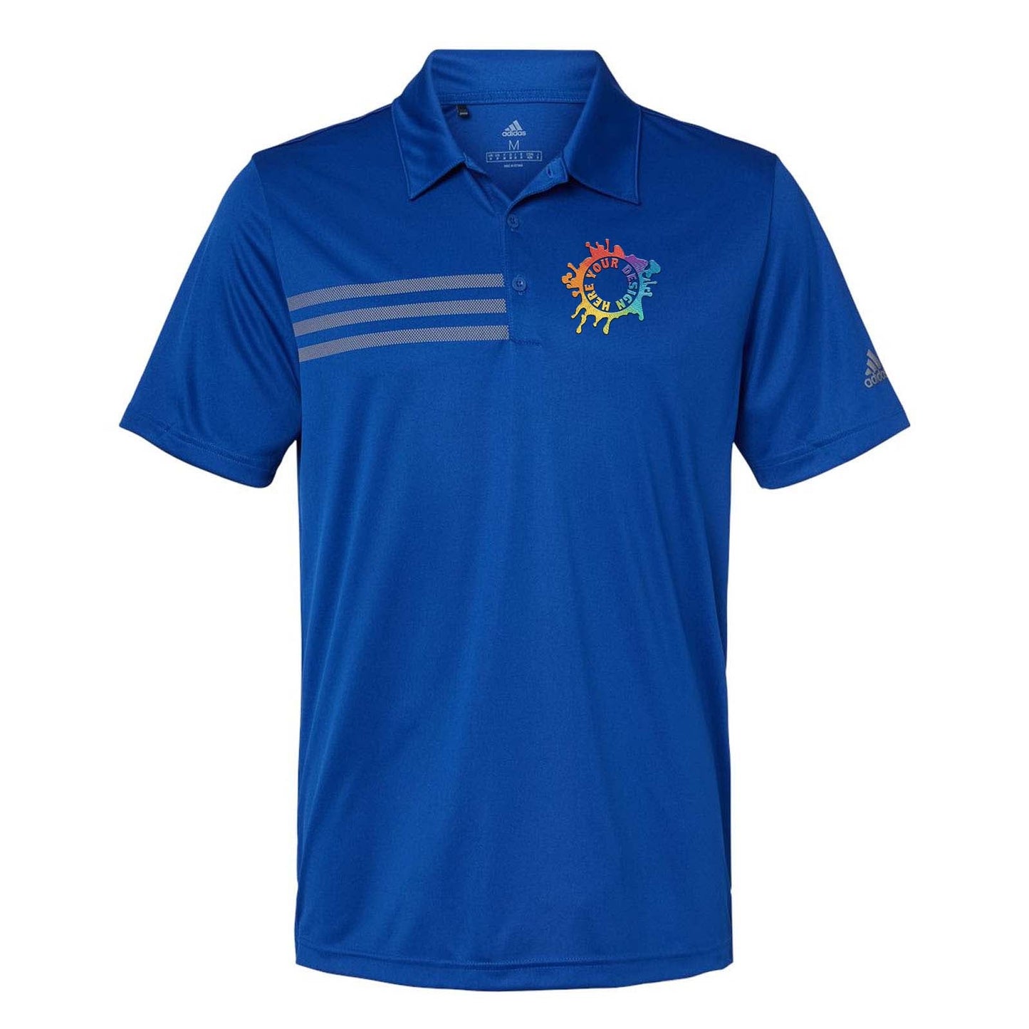 Adidas Men's 3-Stripes Chest Polo Embroidery - Mato & Hash