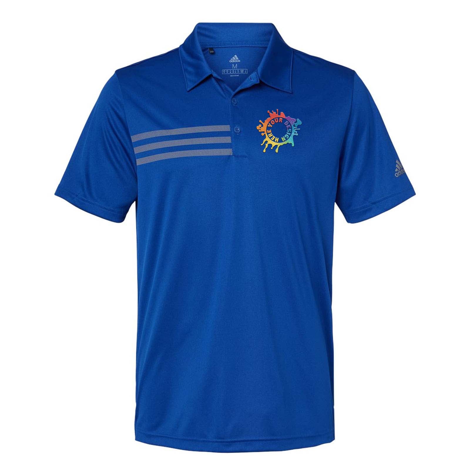 Adidas Men's 3-Stripes Chest Polo Embroidery - Mato & Hash