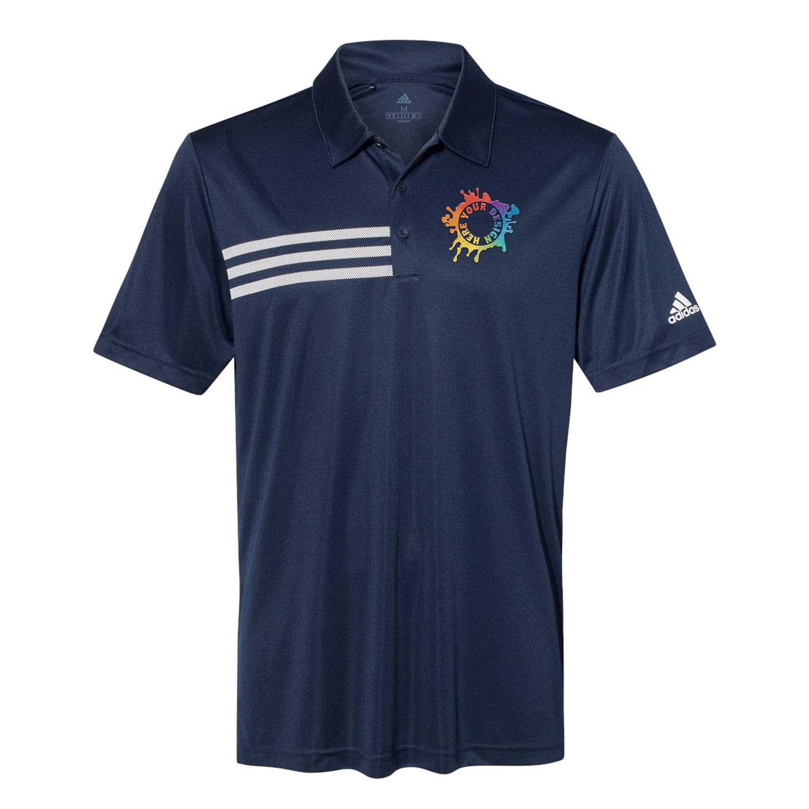 Adidas Men's 3-Stripes Chest Polo Embroidery - Mato & Hash