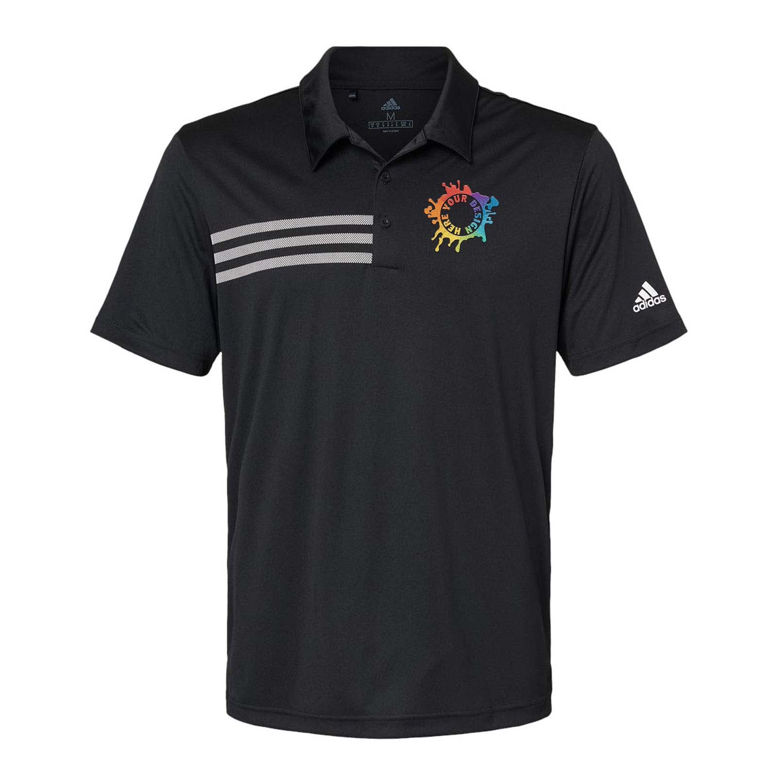 Adidas Men's 3-Stripes Chest Polo Embroidery - Mato & Hash