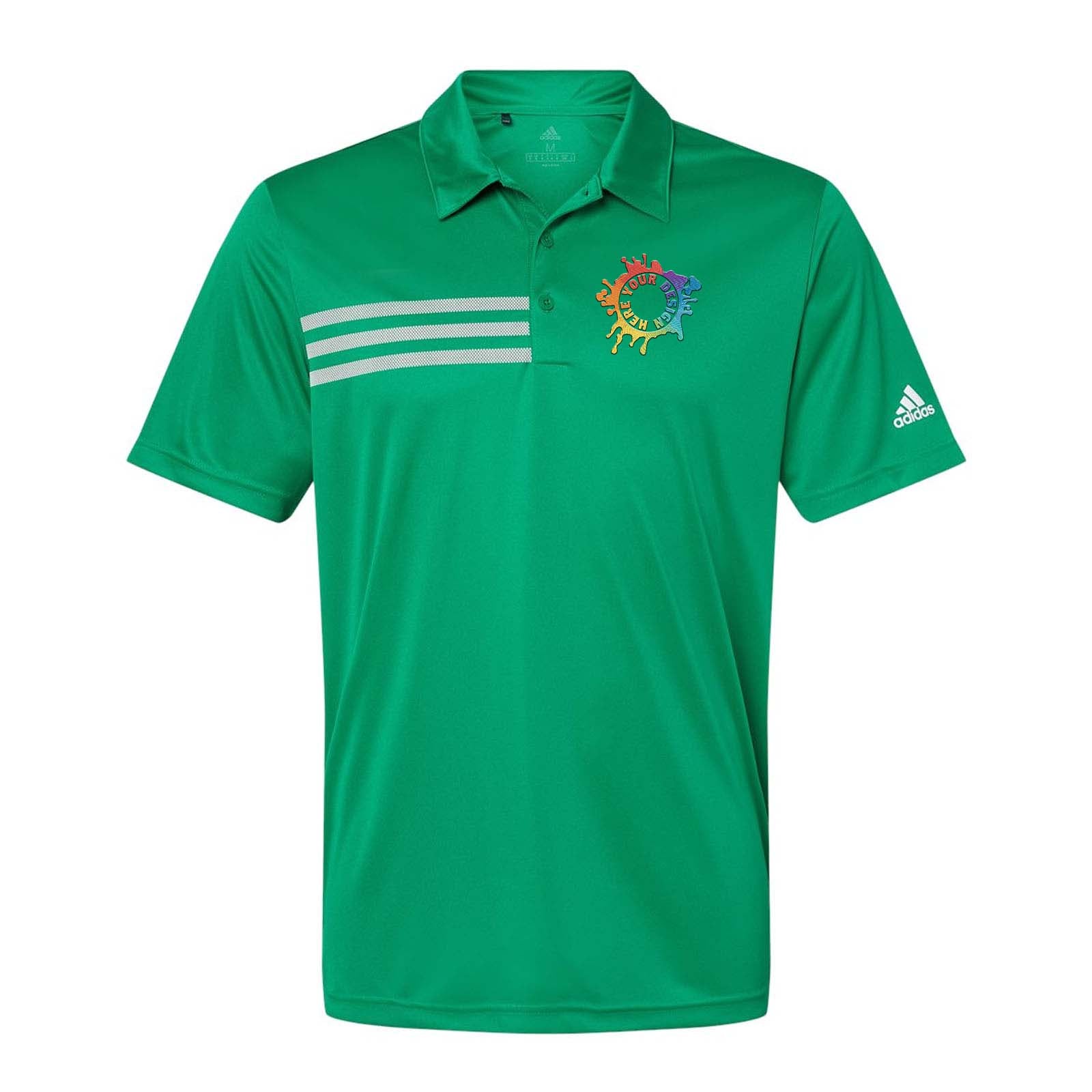 Adidas Men's 3-Stripes Chest Polo Embroidery - Mato & Hash