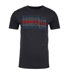 Mato & Hash American Flag Light Paw Print Unisex 4th of July T Shirts Heather Grey / 2x Large