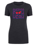 America F Yeah! Womens 4th of July T Shirts - Mato & Hash