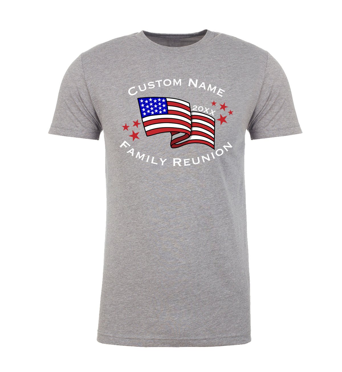 American Flag + Custom Name & Year Family Reunion Unisex T Shirts - Mato & Hash