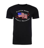 American Flag + Custom Name & Year Family Reunion Unisex T Shirts