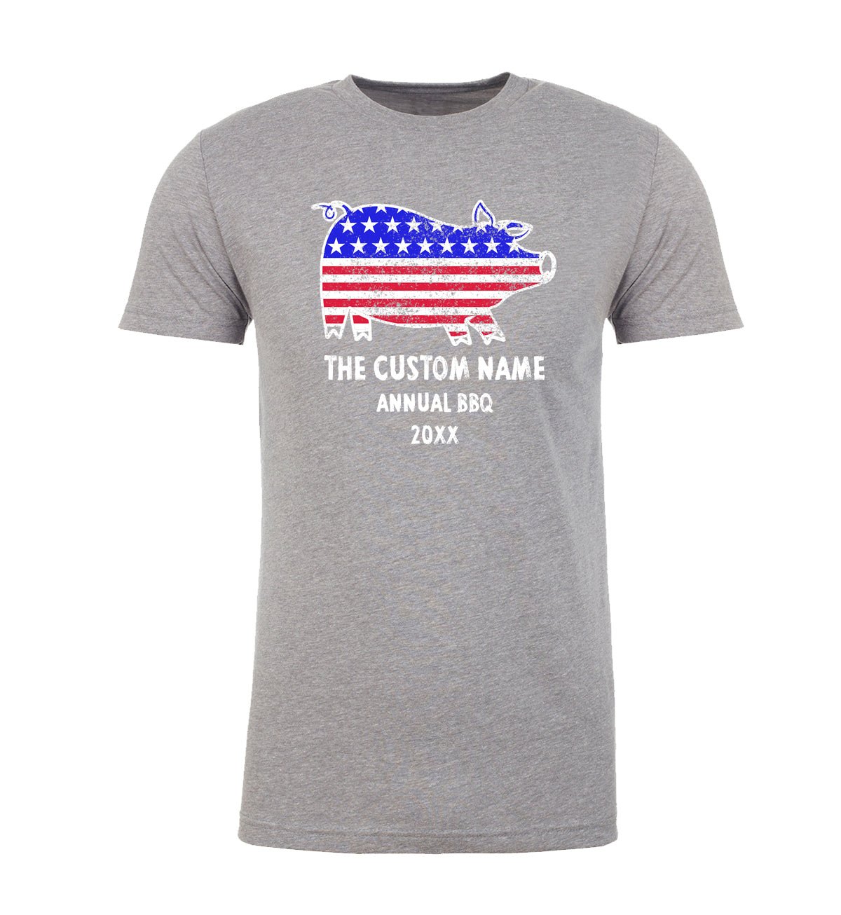 American Pig Custom Name & Year Annual BBQ Unisex T Shirts - Mato & Hash
