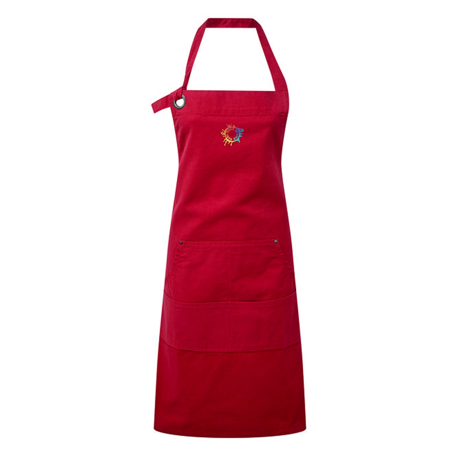 Artisan Collection by Reprime "Calibre" Heavy Cotton Canvas Pocket Apron Embroidery - Mato & Hash