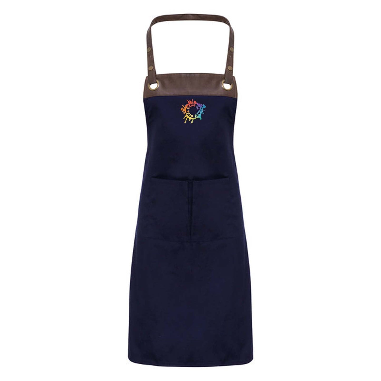 Artisan Collection by Reprime Espresso Bib Apron Embroidery - Mato & Hash