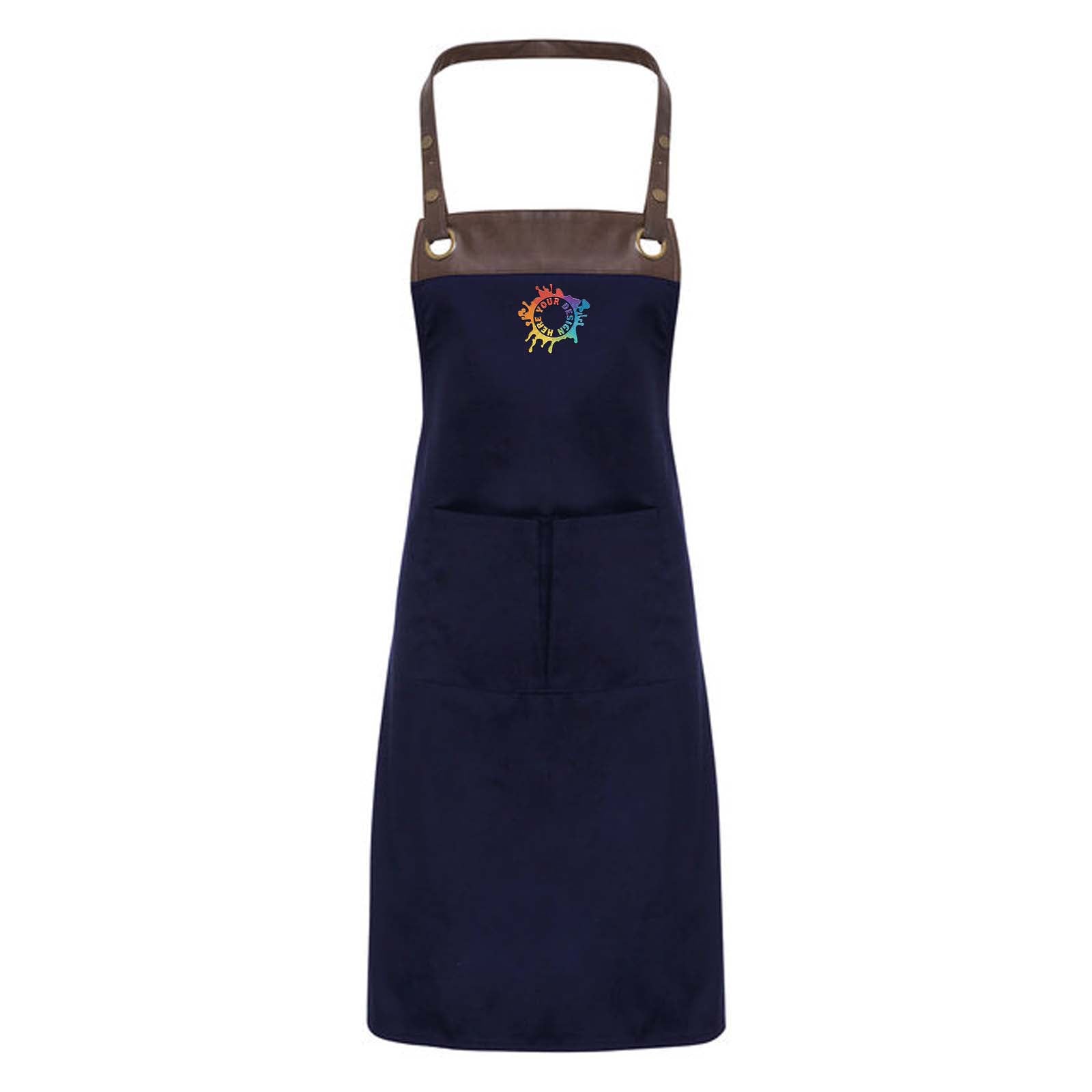Artisan Collection by Reprime Espresso Bib Apron Embroidery - Mato & Hash