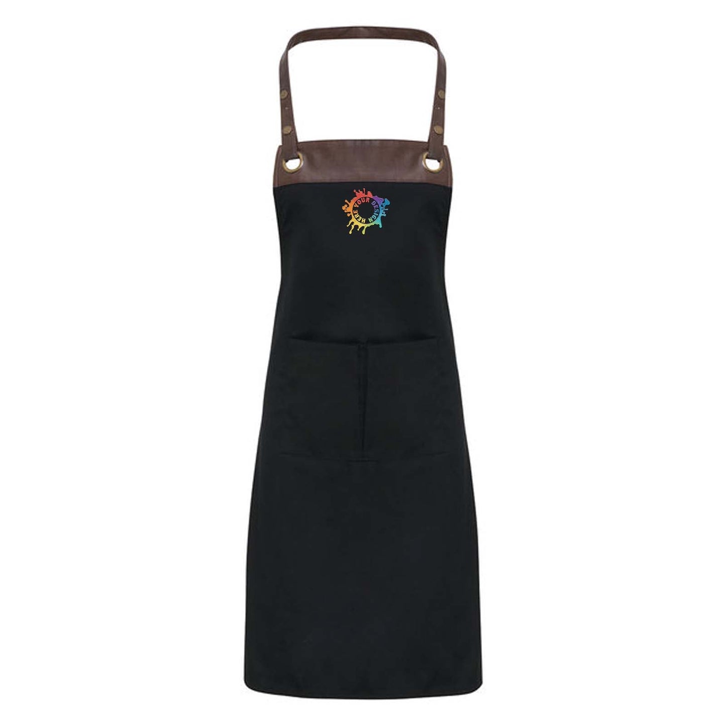Artisan Collection by Reprime Espresso Bib Apron Embroidery - Mato & Hash