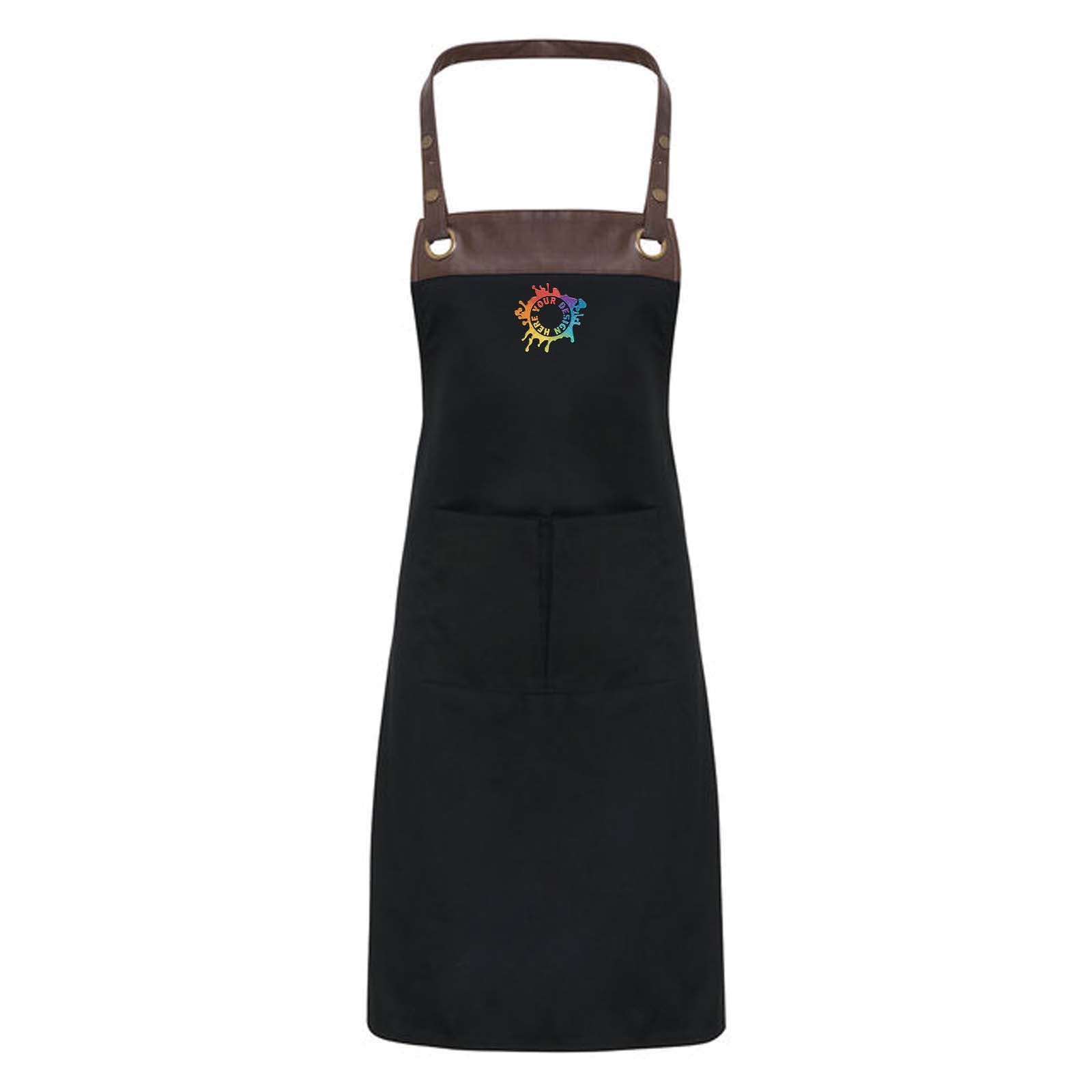 Artisan Collection by Reprime Espresso Bib Apron Embroidery - Mato & Hash