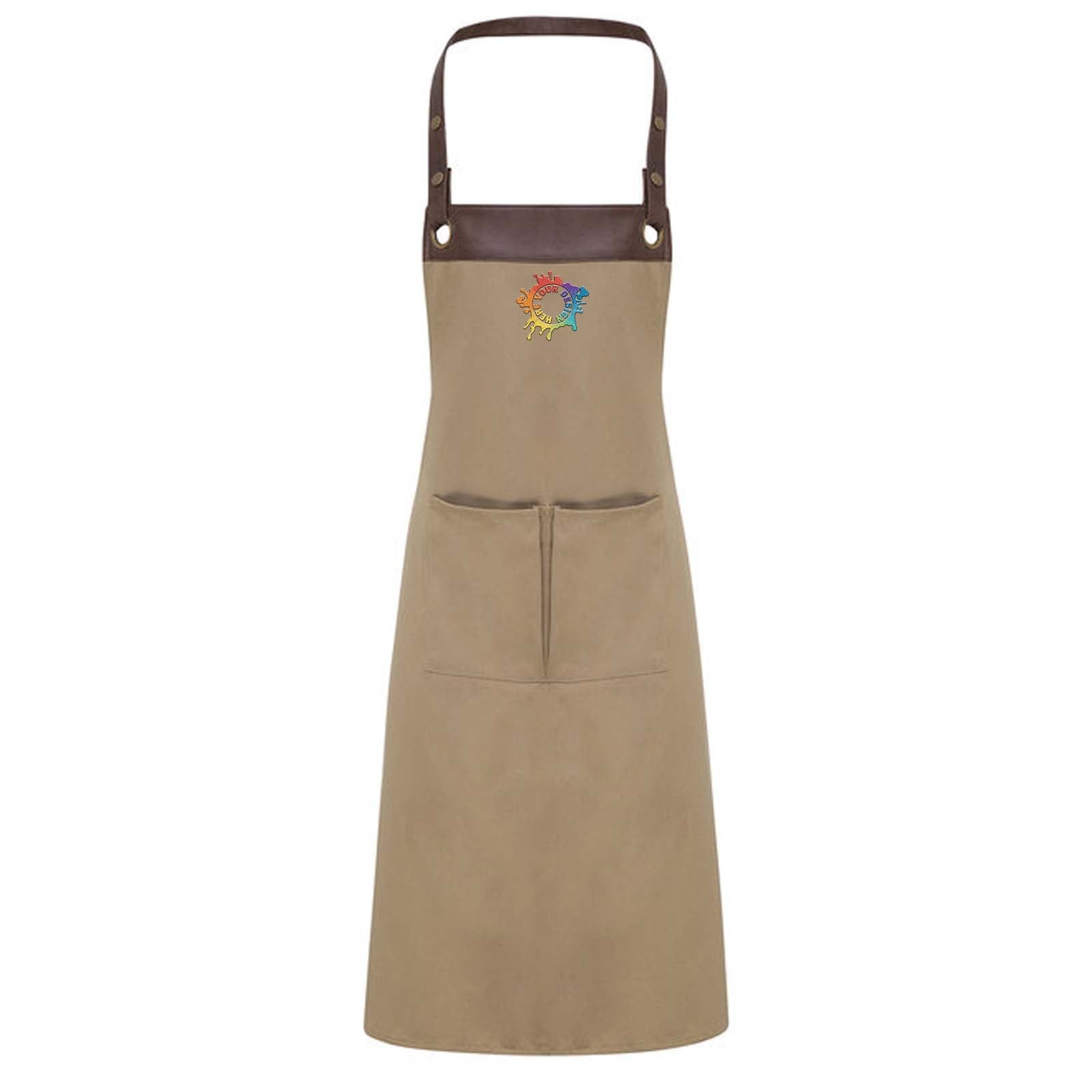 Artisan Collection by Reprime Espresso Bib Apron Embroidery - Mato & Hash