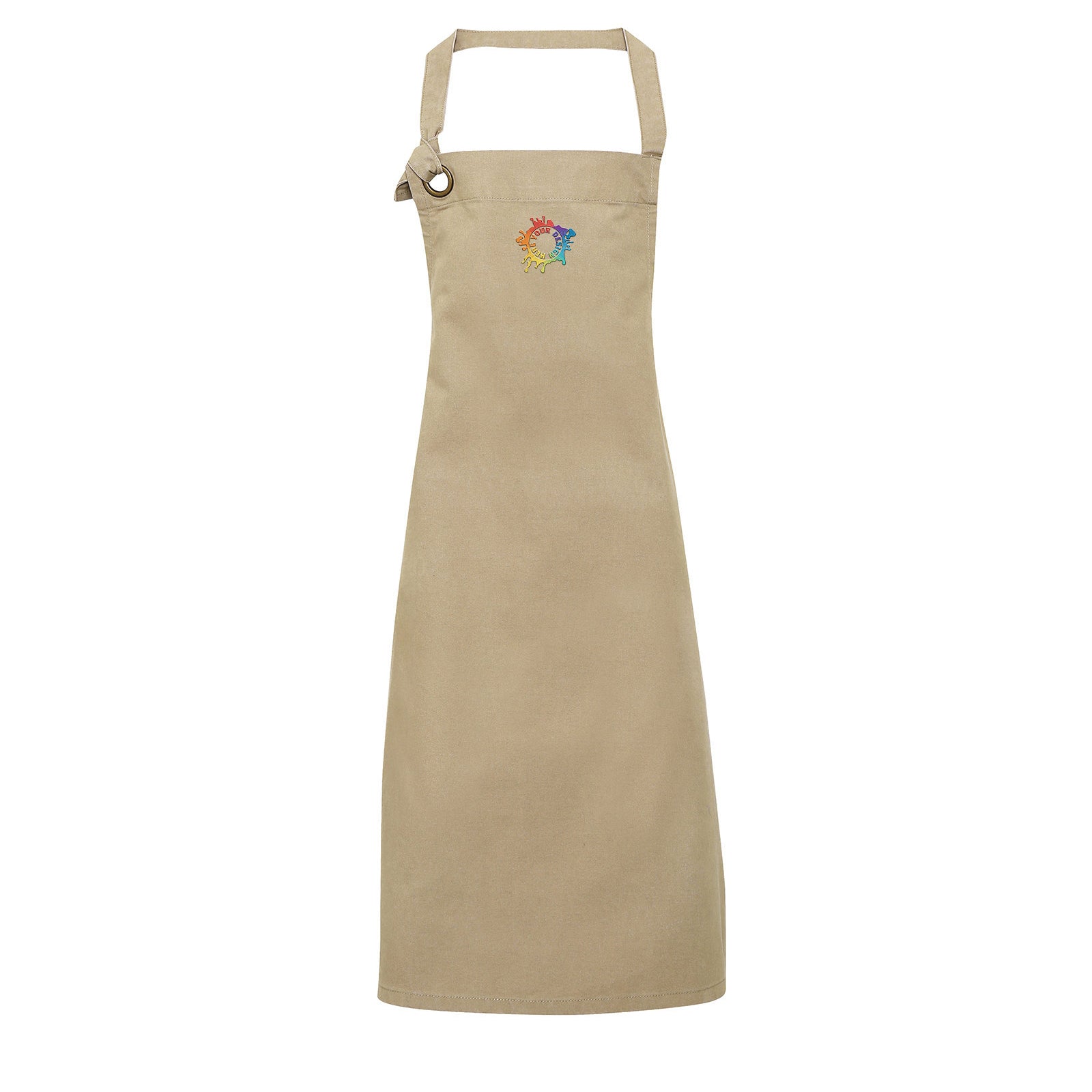 Artisan Collection by Reprime Unisex Calibre Heavy Cotton Canvas Bib Apron Embroidery - Mato & Hash