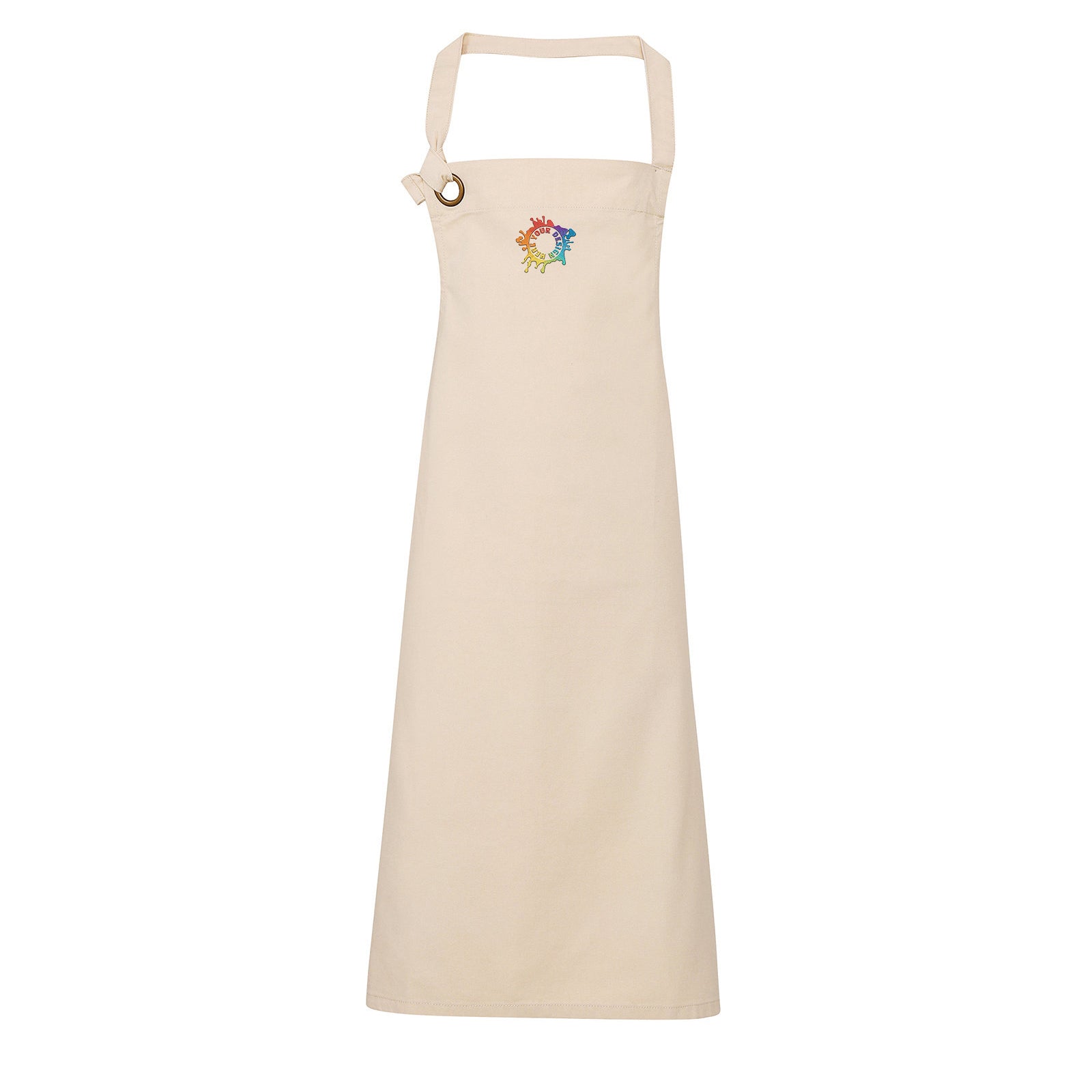 Artisan Collection by Reprime Unisex Calibre Heavy Cotton Canvas Bib Apron Embroidery - Mato & Hash
