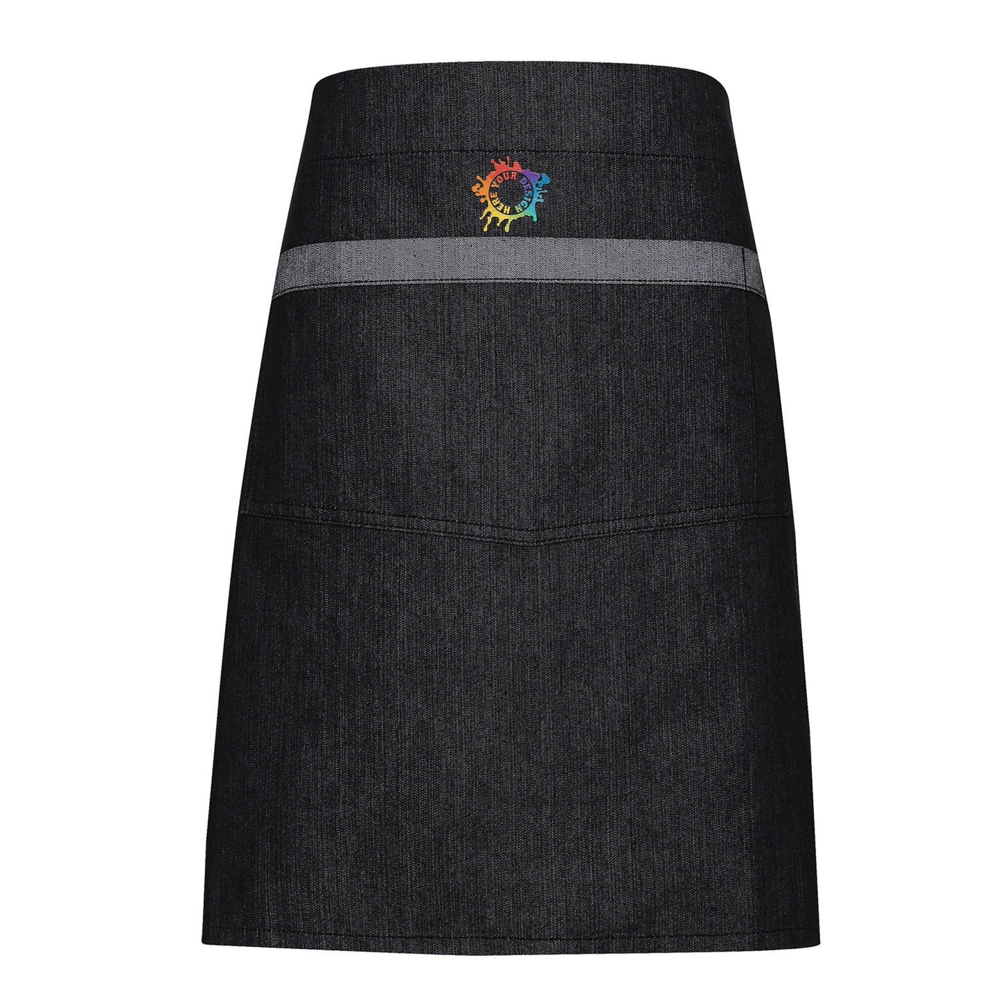 Artisan Collection by Reprime Unisex Domain Contrast Denim Waist Apron Embroidery - Mato & Hash
