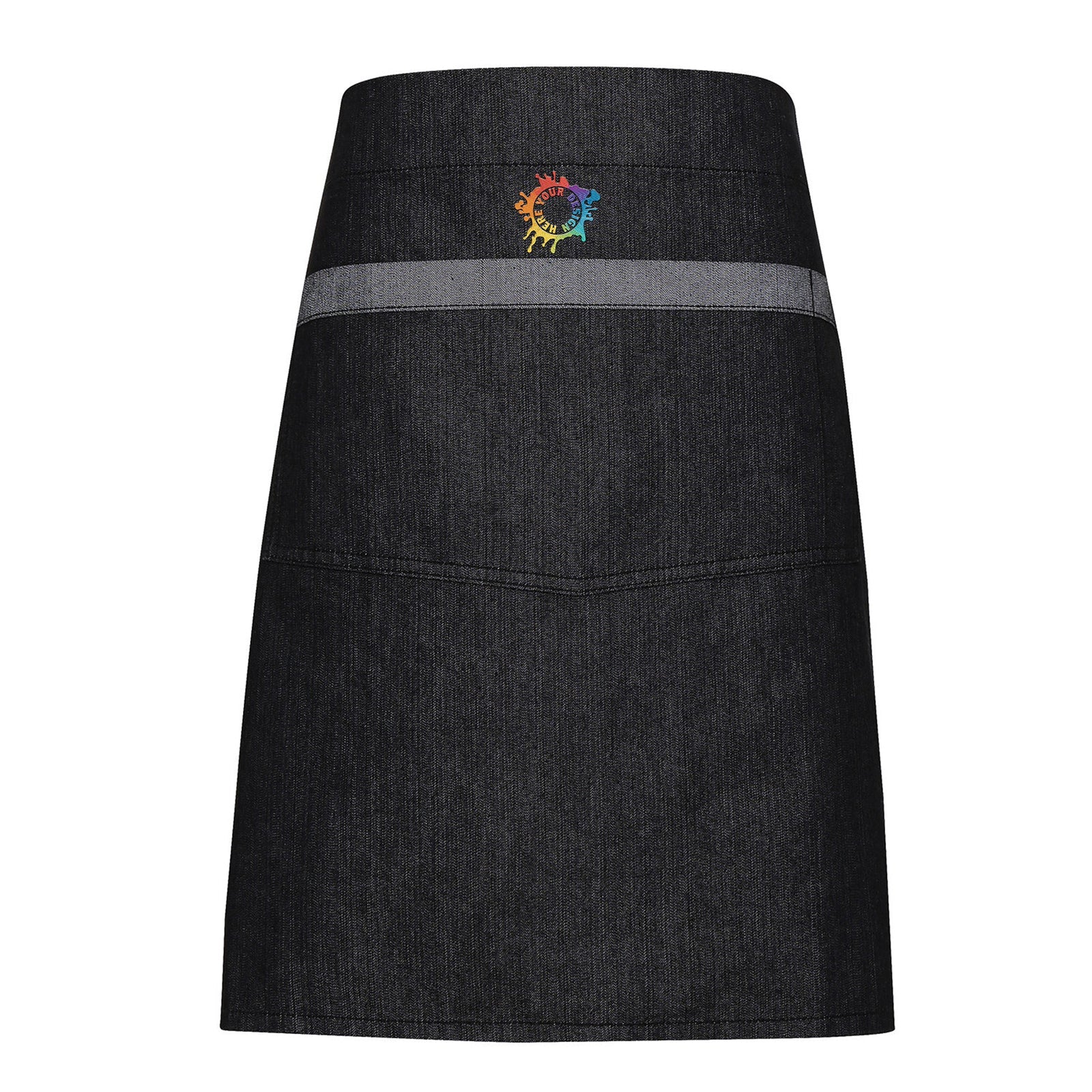 Artisan Collection by Reprime Unisex Domain Contrast Denim Waist Apron Embroidery - Mato & Hash