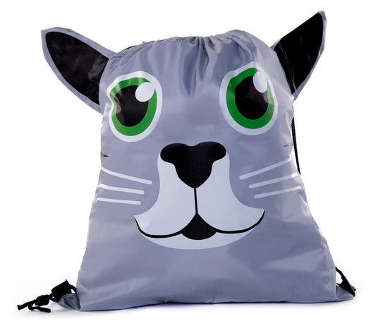 Assorted Animals Polyester Drawstring Bag - Mato & Hash