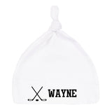 Assorted Sports Custom Name Baby Hat w/ Adjustable Top Knot - Mato & Hash