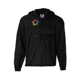 Augusta Sportswear Packable Half-Zip Hooded Pullover Jacket Embroidery