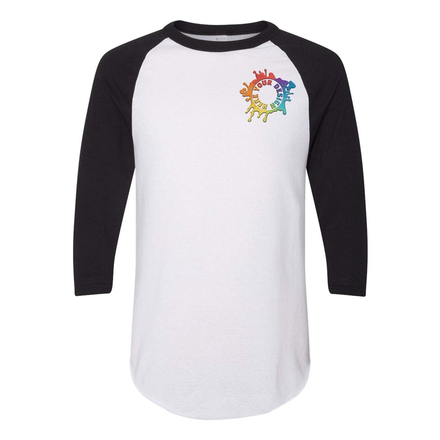Augusta Sportswear Three-Quarter Raglan Sleeve Baseball Jersey Embroidery - Mato & Hash