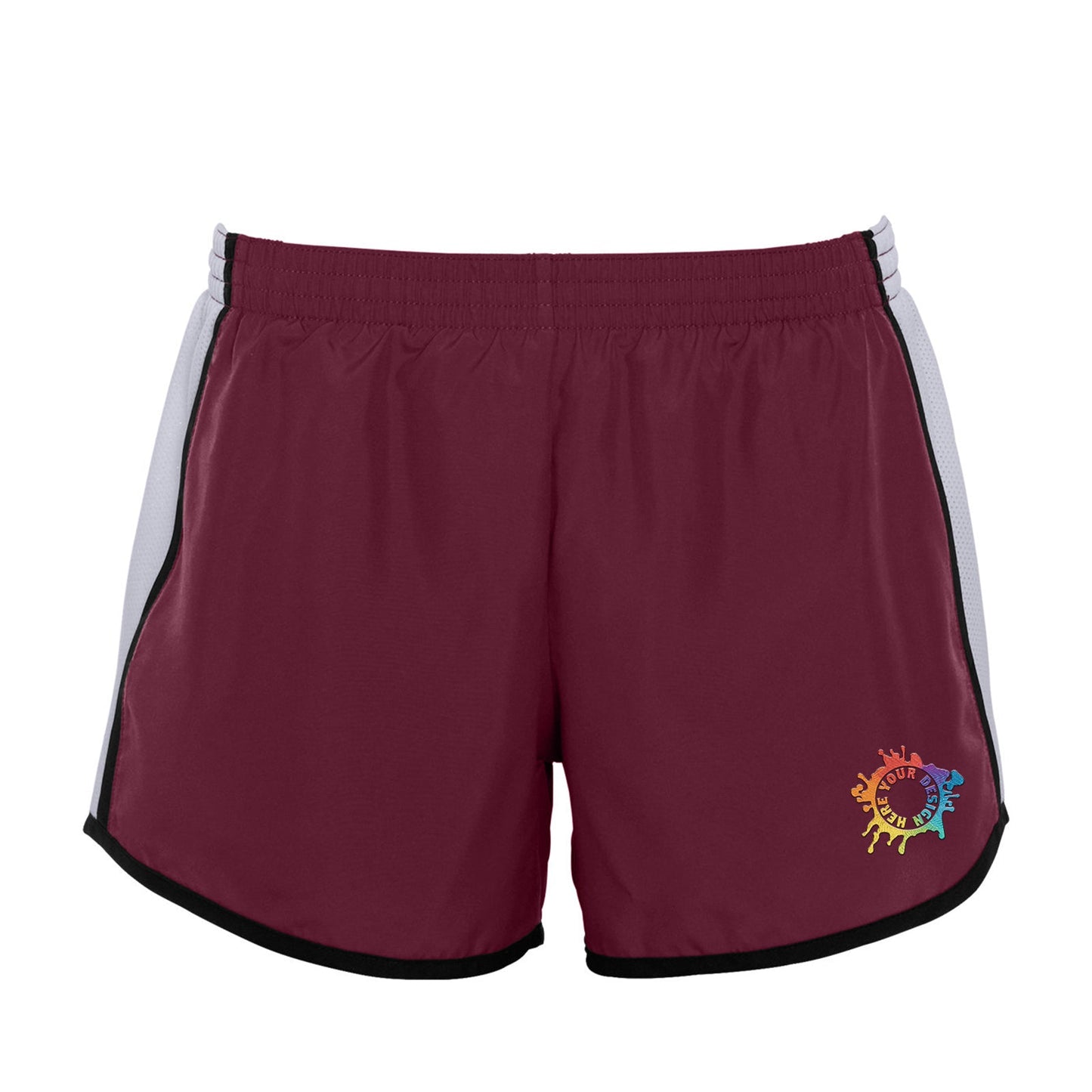 Augusta Sportswear Women's Pulse Team Running Shorts Embroidery - Mato & Hash