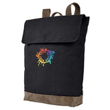 Authentic Pigment Canvas Rucksack Embroidery