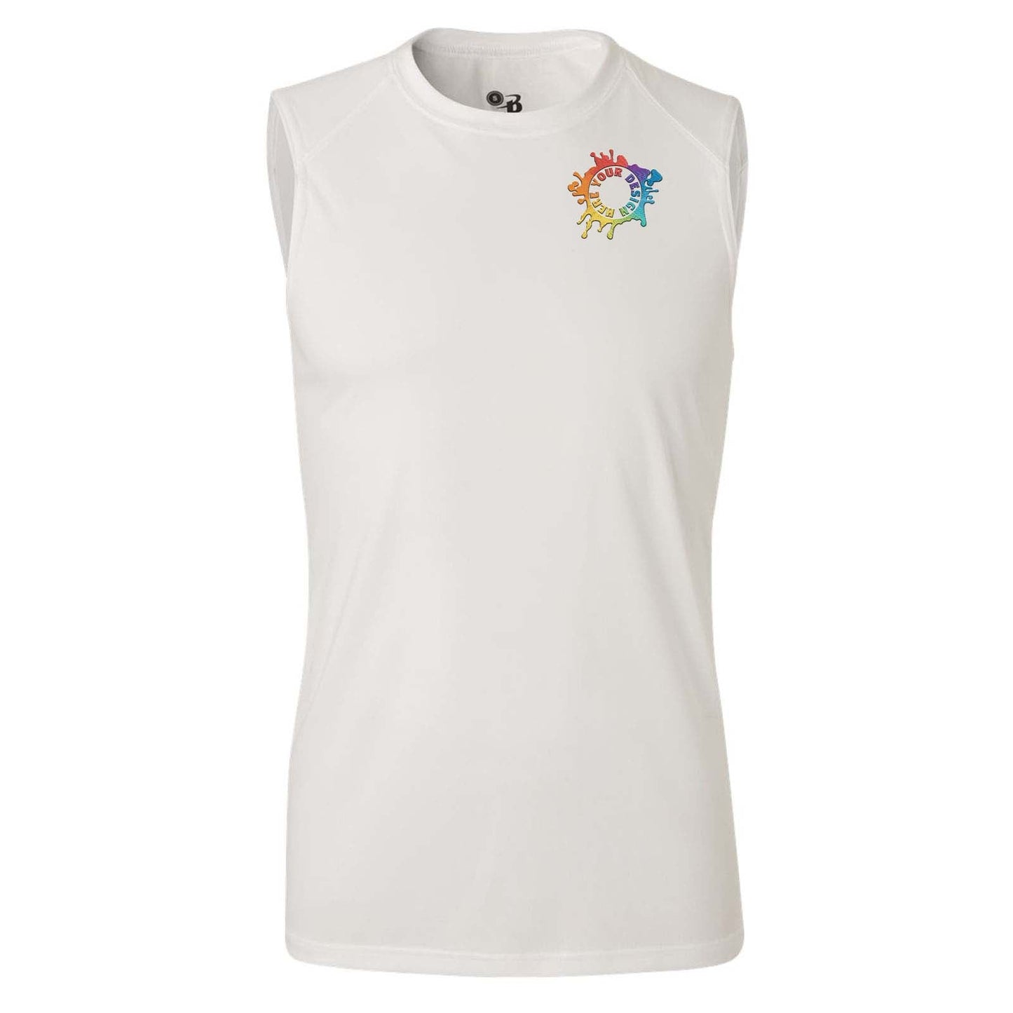 Badger Men's B-Core Sleeveless T-Shirt Embroidery - Mato & Hash