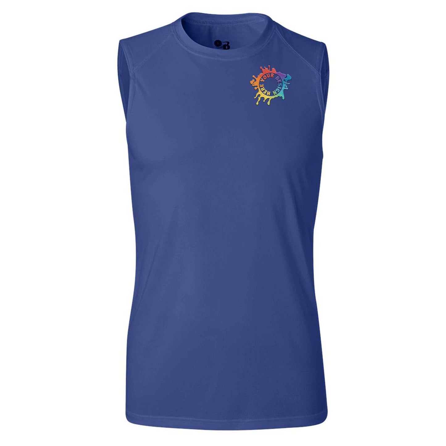Badger Men's B-Core Sleeveless T-Shirt Embroidery - Mato & Hash