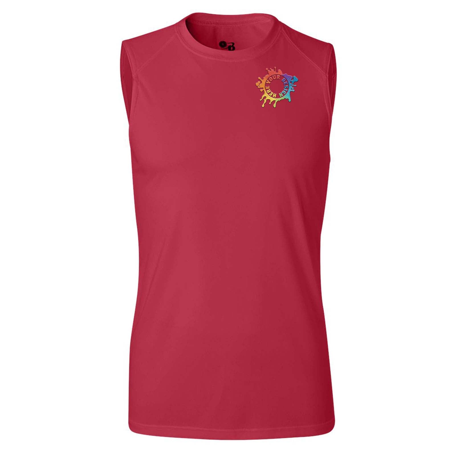 Badger Men's B-Core Sleeveless T-Shirt Embroidery - Mato & Hash