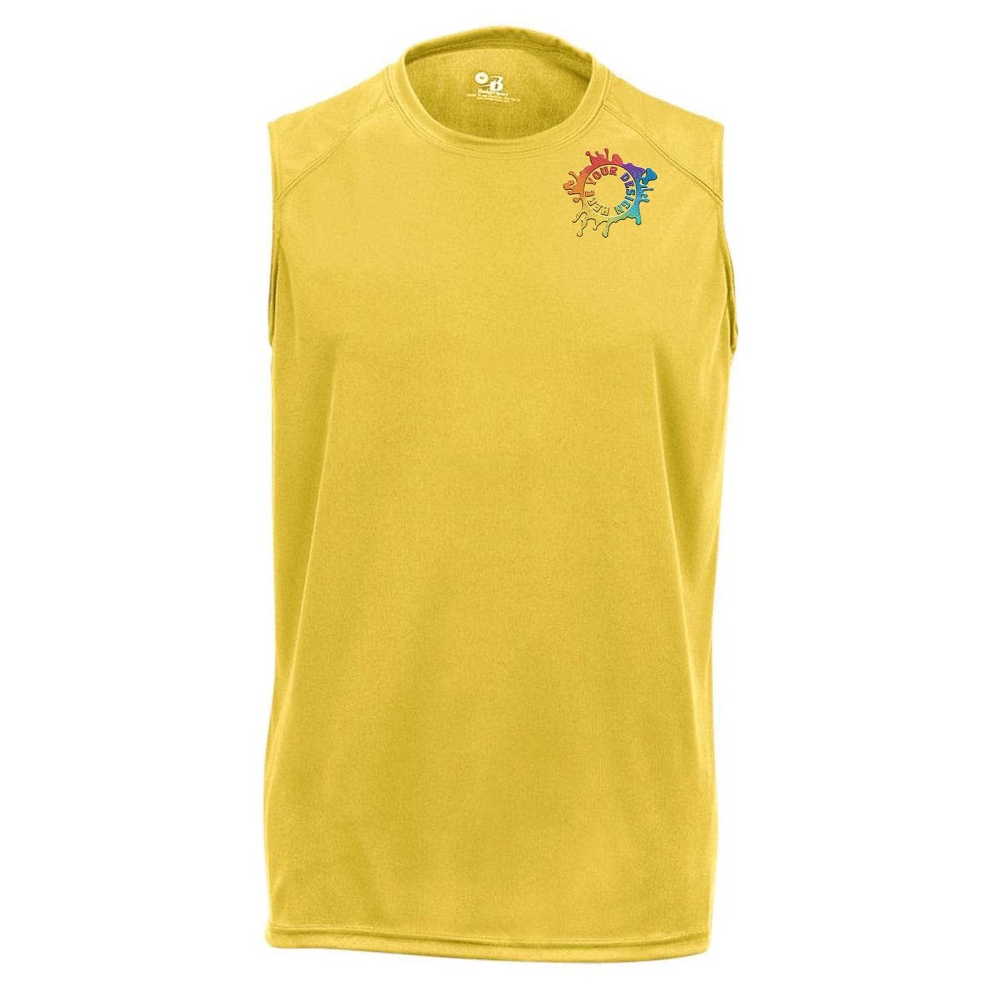 Badger Men's B-Core Sleeveless T-Shirt Embroidery - Mato & Hash