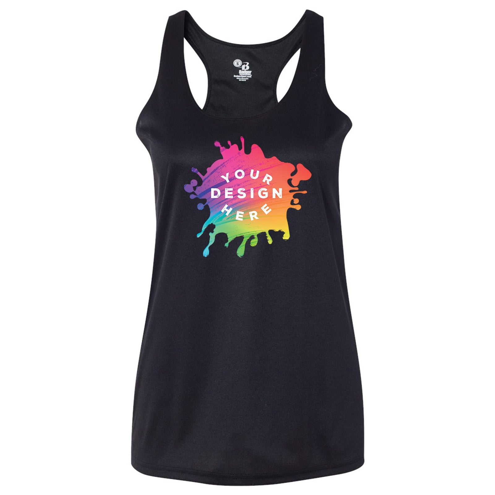 Badger Women's B-Core Racerback Tank Top - Mato & Hash