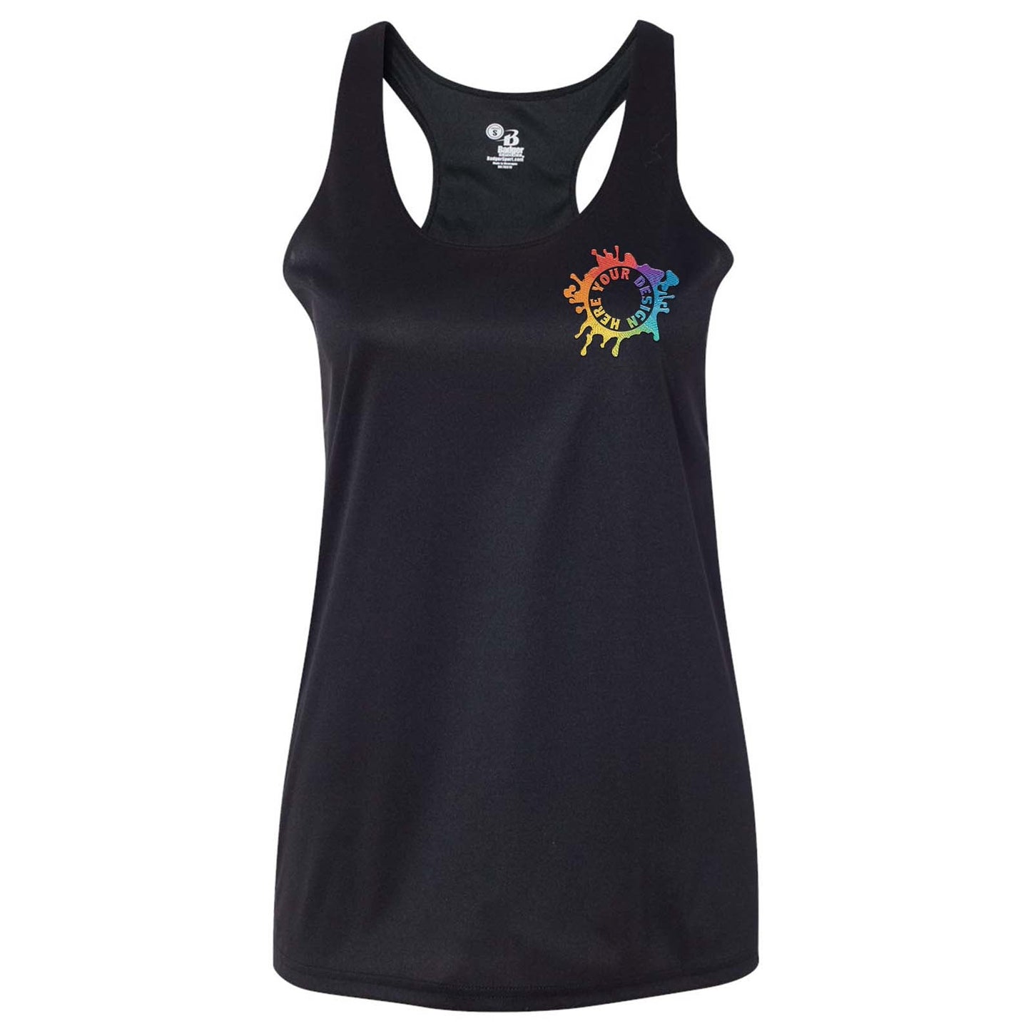 Badger Women's B-Core Racerback Tank Top Embroidery - Mato & Hash