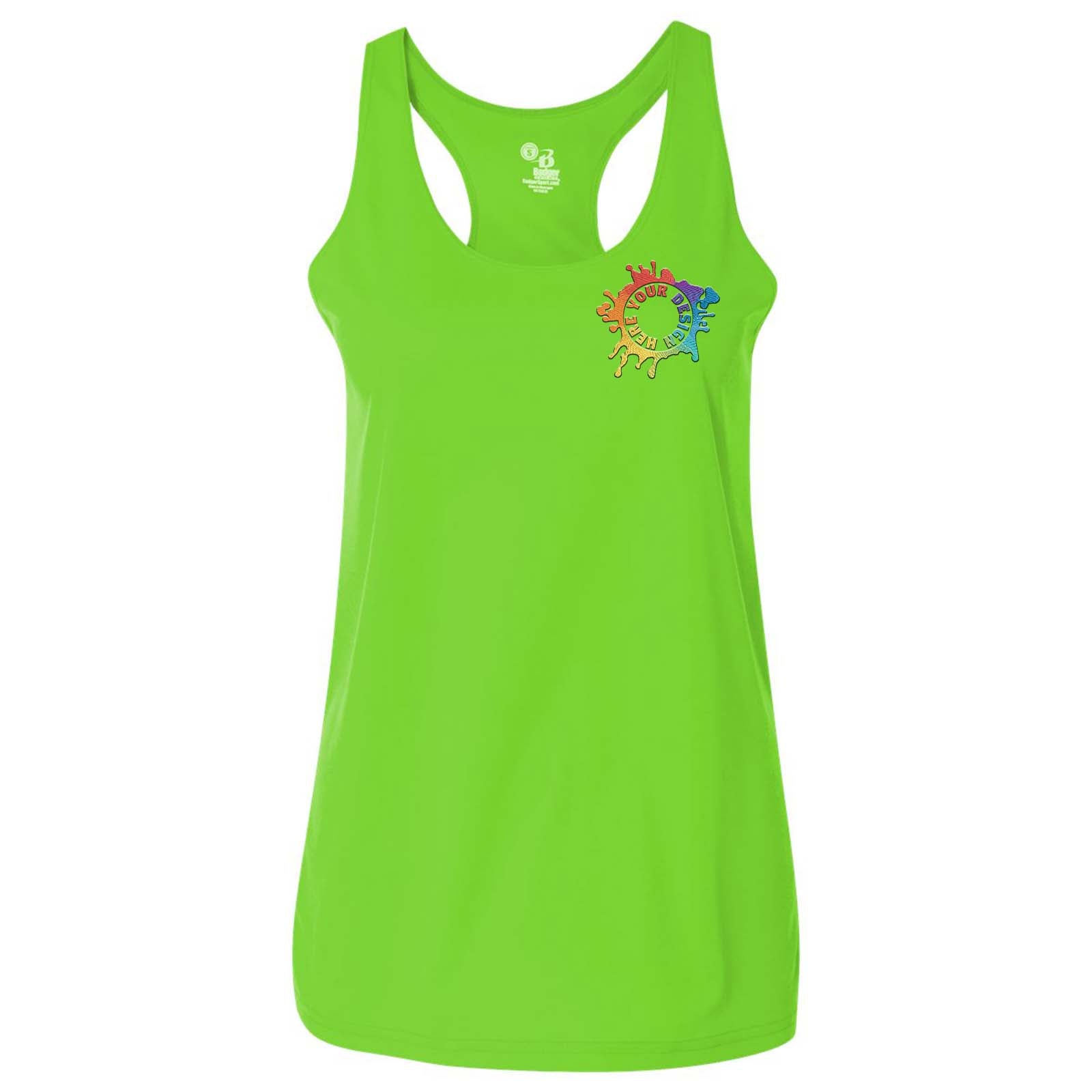Badger Women's B-Core Racerback Tank Top Embroidery - Mato & Hash