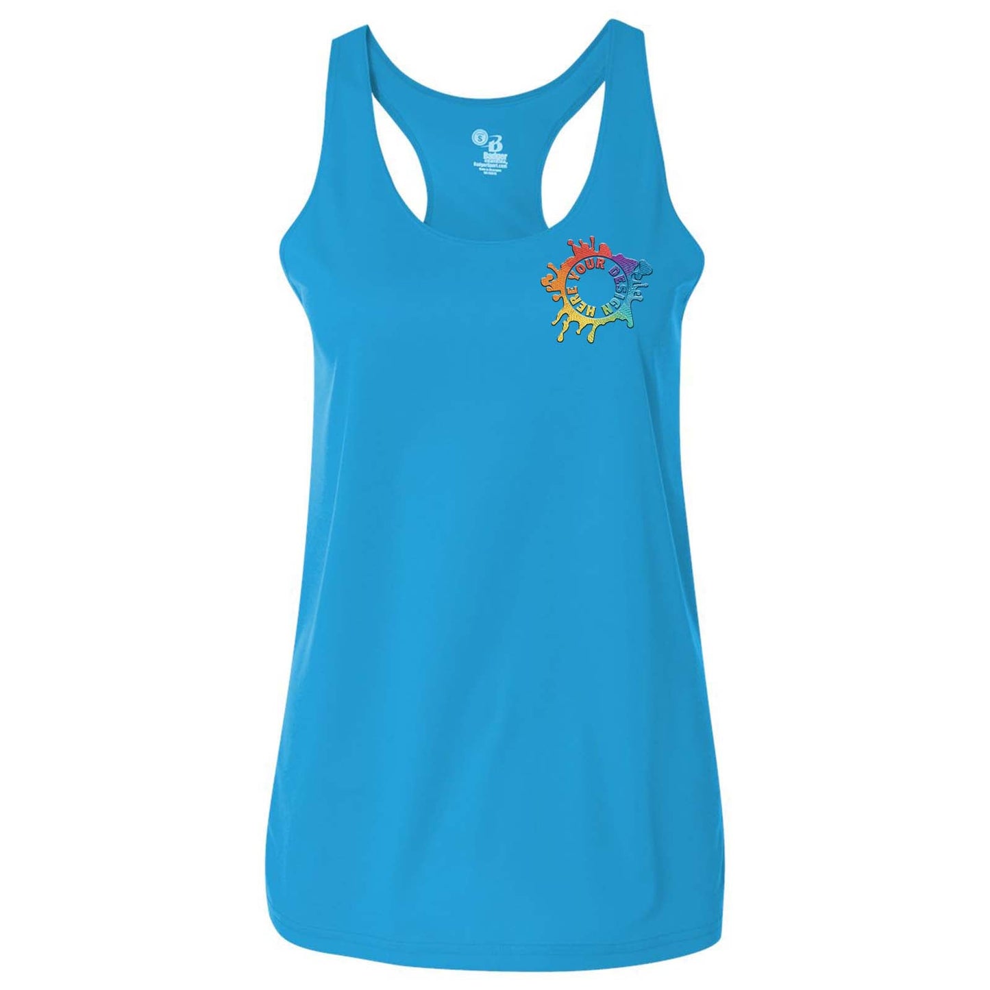 Badger Women's B-Core Racerback Tank Top Embroidery - Mato & Hash