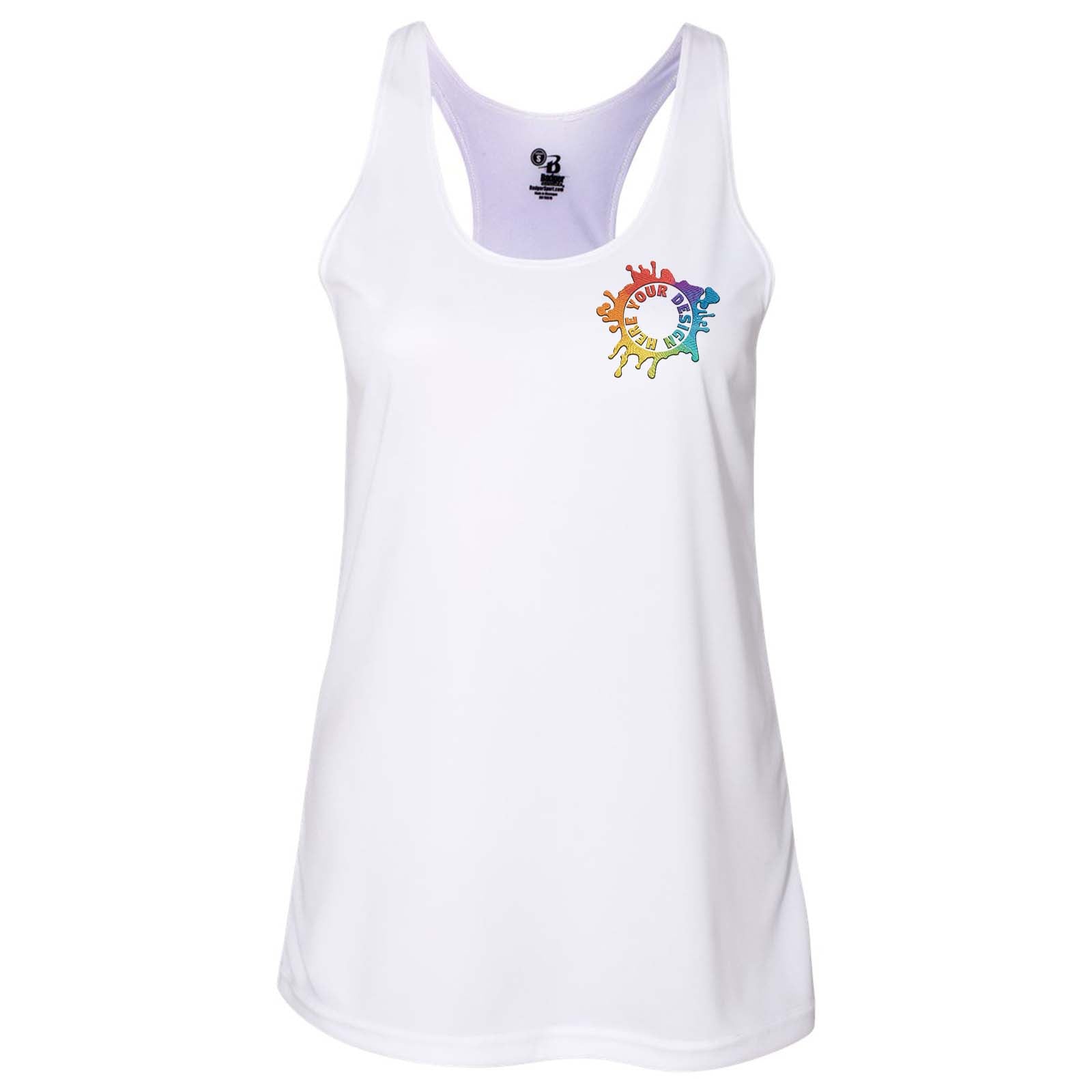 Badger Women's B-Core Racerback Tank Top Embroidery - Mato & Hash