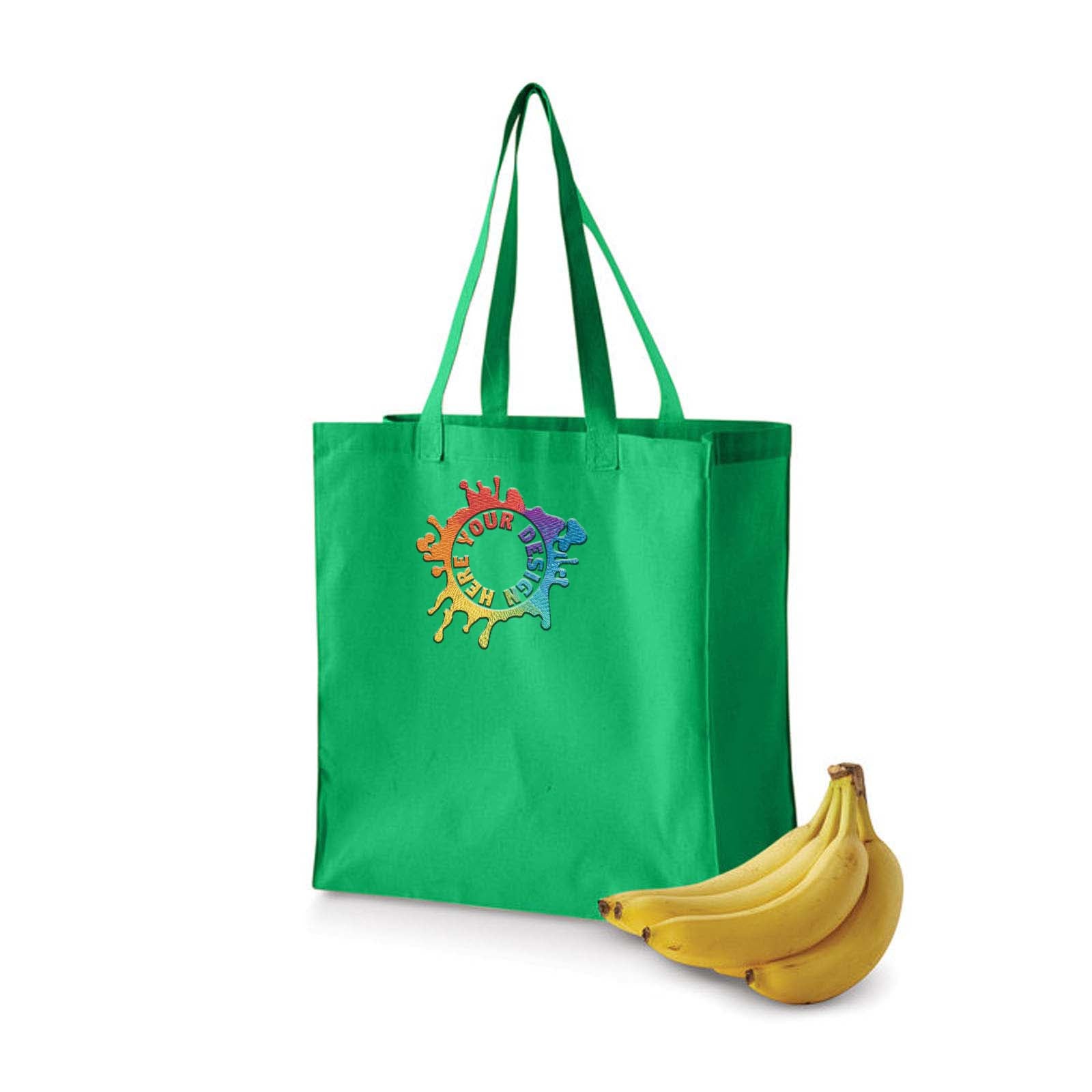 BAGedge 6 oz. Canvas Grocery Tote Embroidery - Mato & Hash