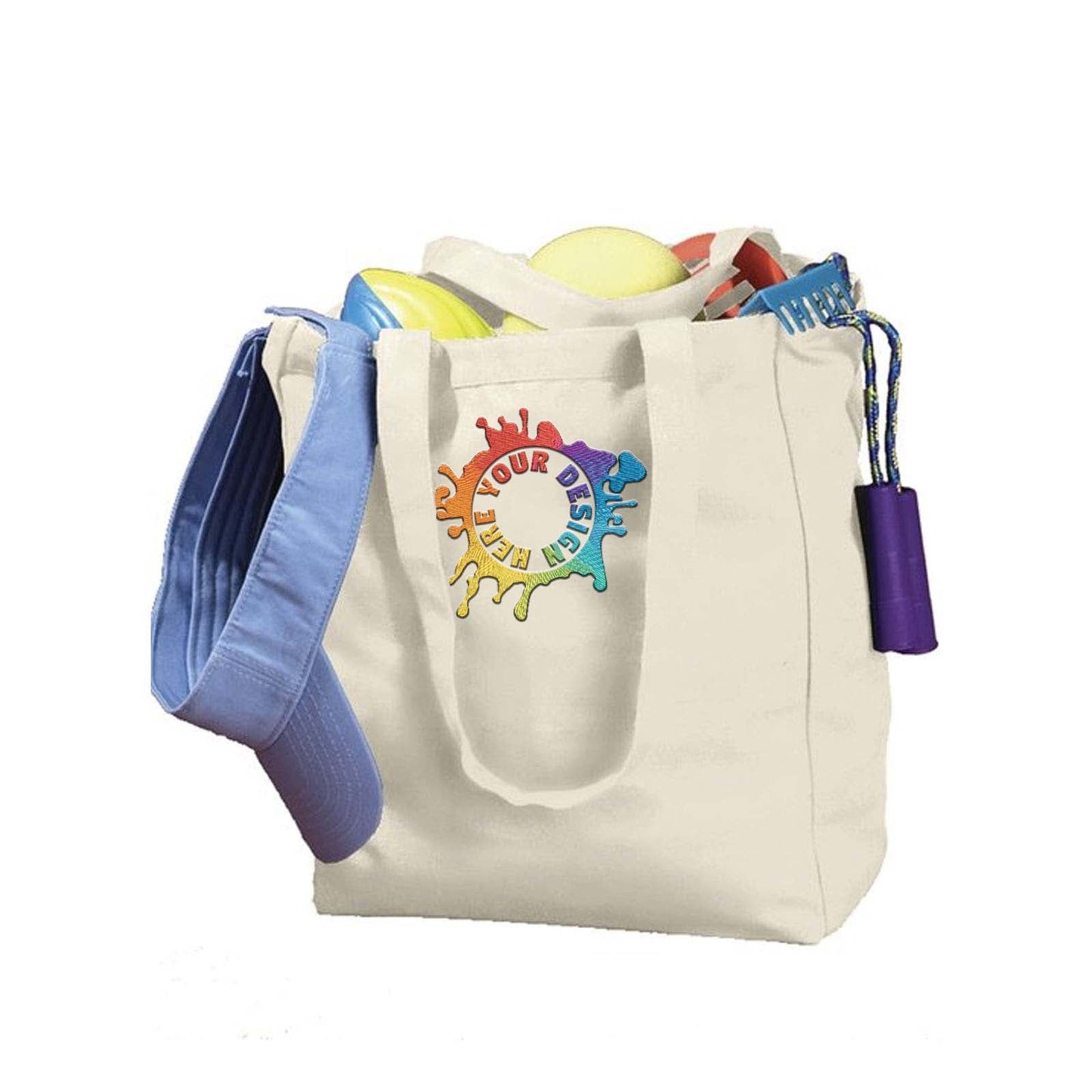 BAGedge Canvas Book Tote Embroidery - Mato & Hash