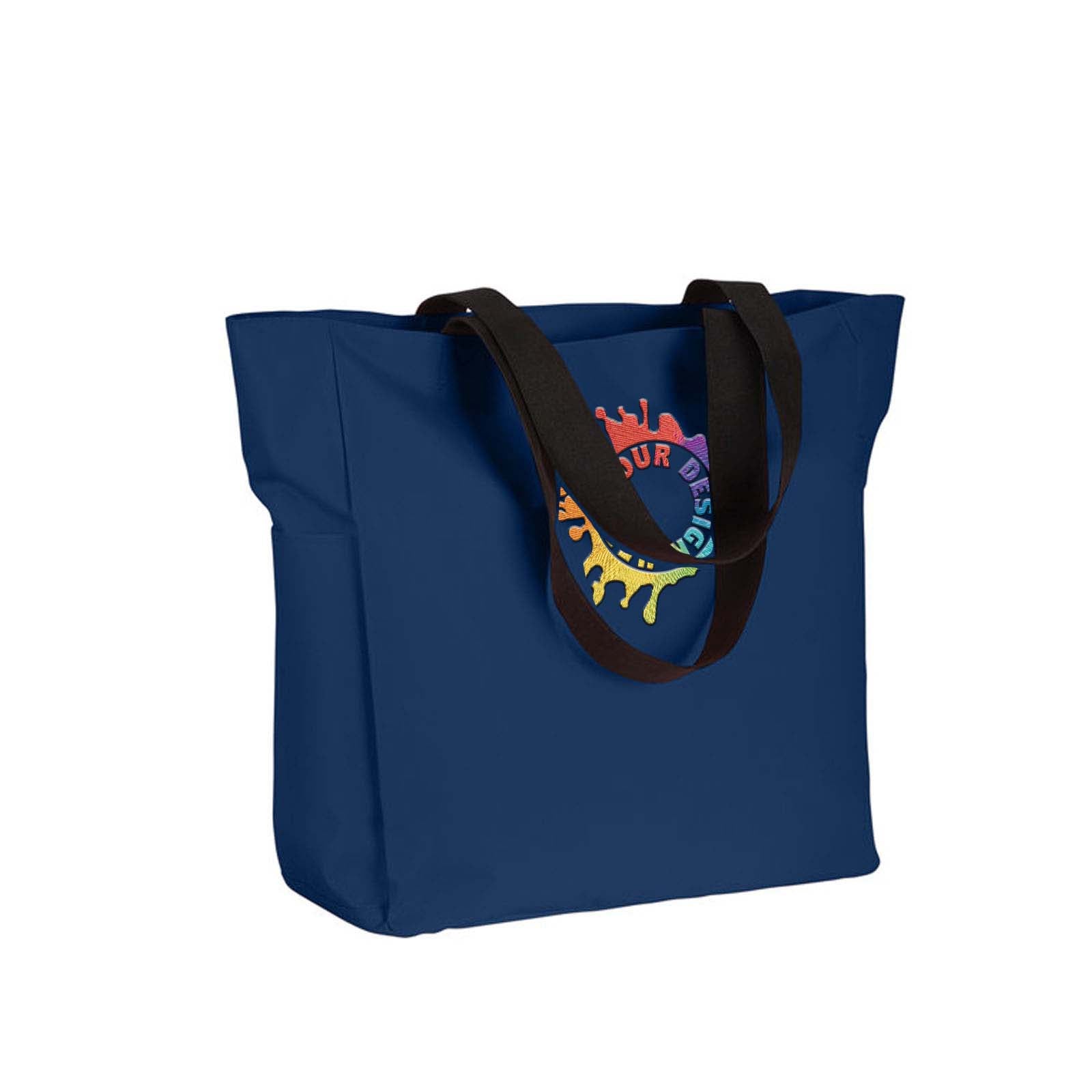 BAGedge Polyester Zip Tote Embroidery