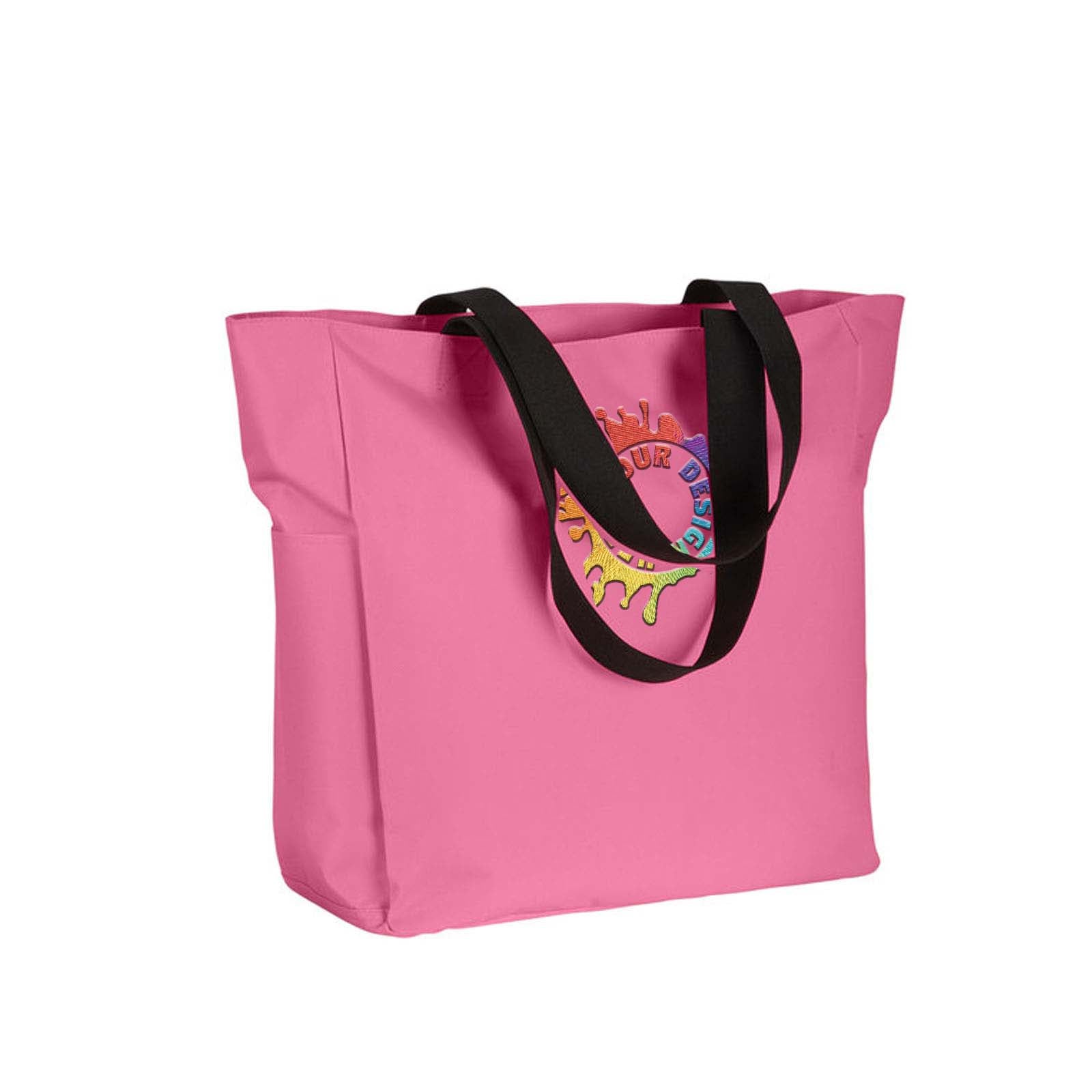BAGedge Polyester Zip Tote Embroidery