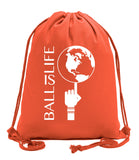 Ball Is Life Basketball Cotton Drawstring Bag