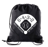 Accessory - Mato & Hash Boys Drawstring Backpack Baseball Bags 1-10 Pack Bulk Options - Baseball Math