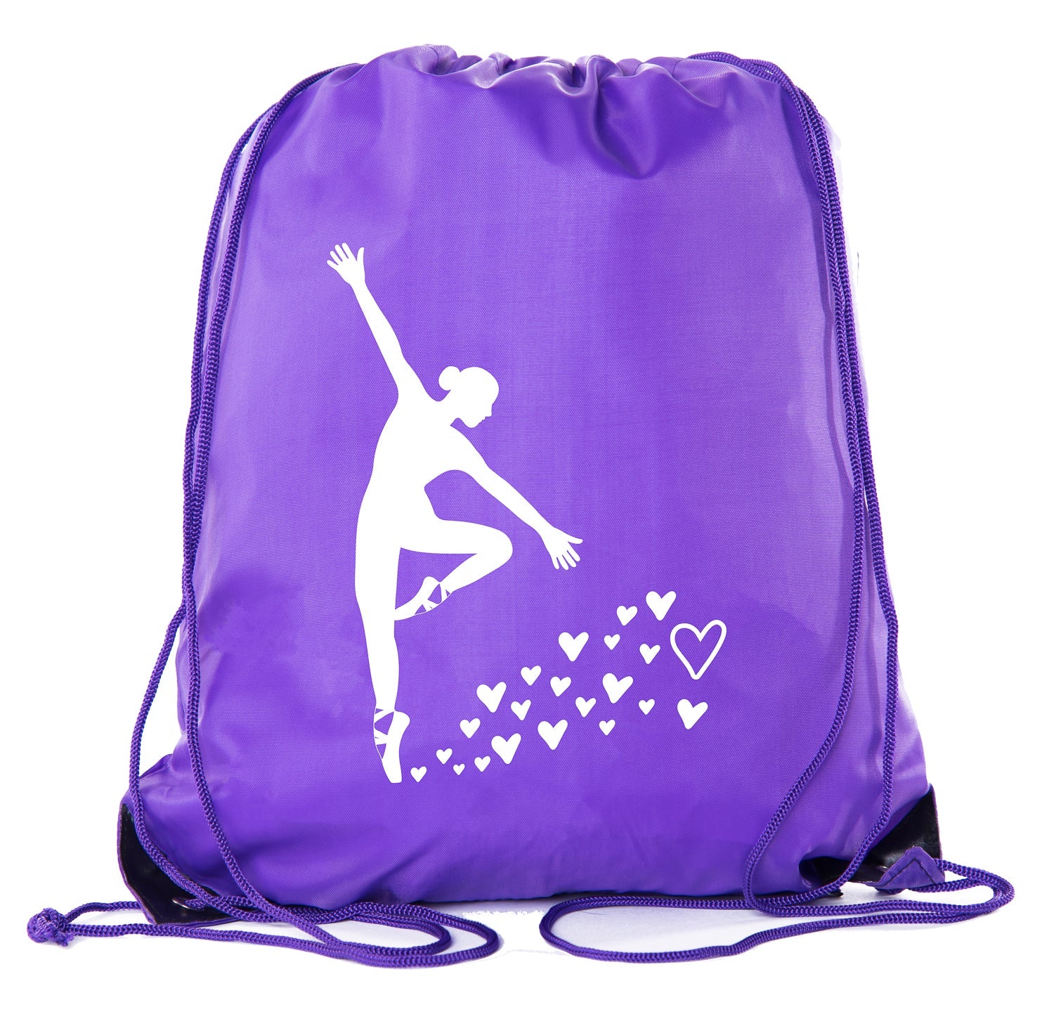 Accessory - Dance Bags, Ballet Backpacks For Girls, Dance Drawstring Cinch Backpacks - Hearts