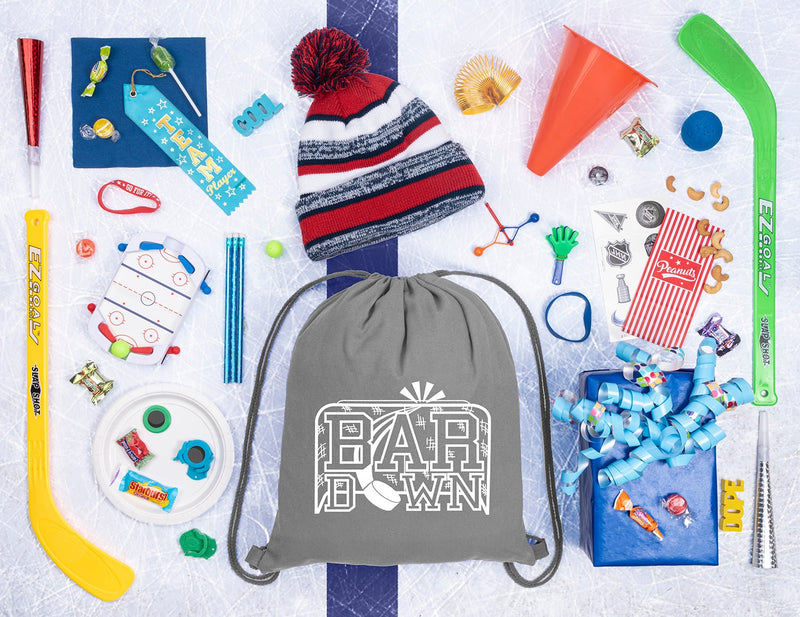 Bar Down Hockey Cotton Drawstring Bag
