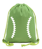 Baseball Laces Cotton Drawstring Bag